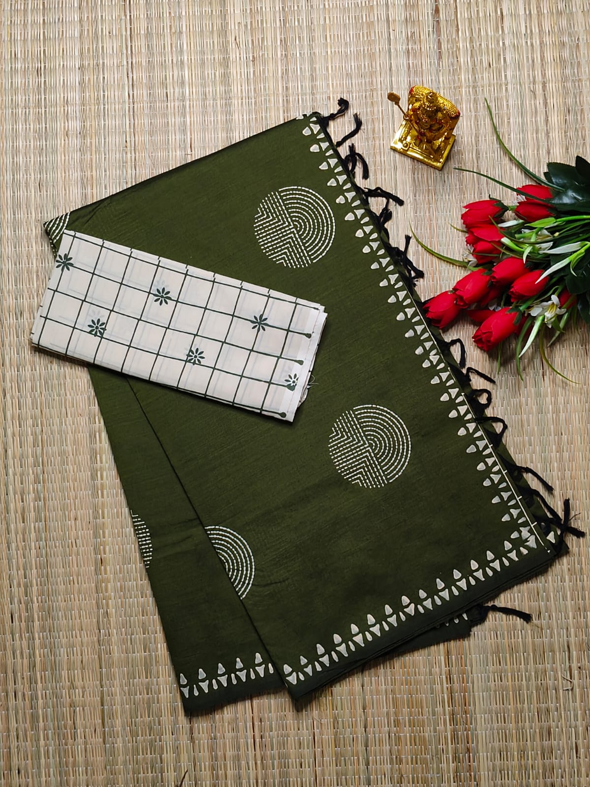 South cotton saree with double silk blouse rate Rs 800