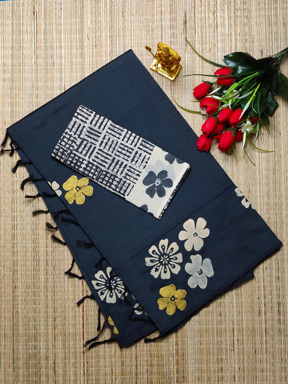 South cotton saree with double silk blouse rate Rs 800