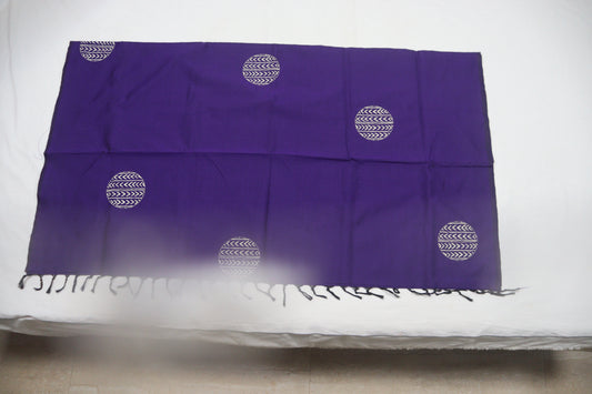 south cotton saree with double silk blouse