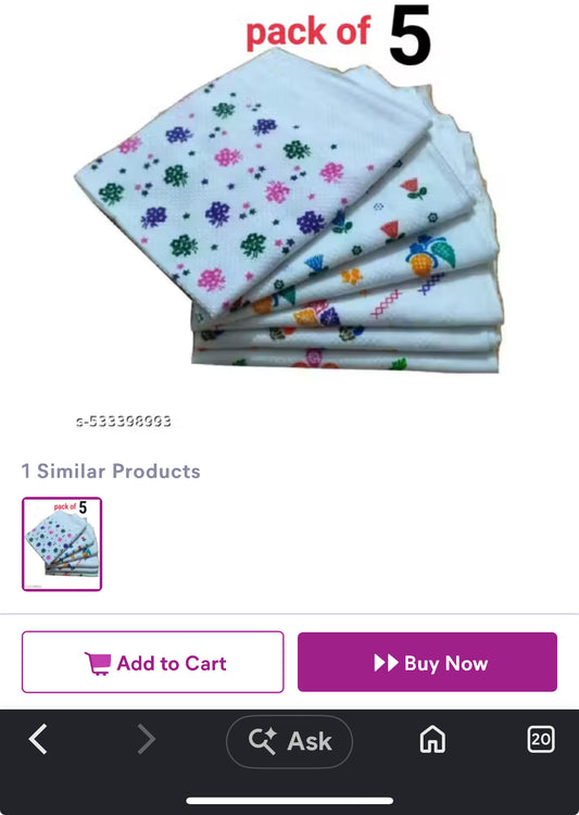 COTTON HONEY CONB PRINTED TOWEL