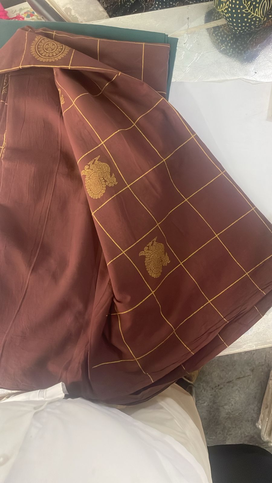 MUL MUL SOFT COTTON BLOCK PRINTED SAREES WITH BLOUSE.ELEGANT DESIGN.