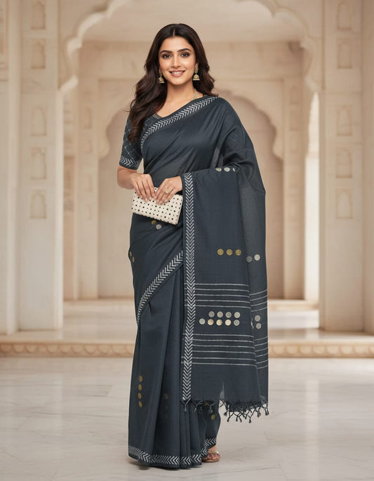 South cotton saree with double silk blouse rate Rs 800