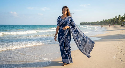 south cotton with blouse