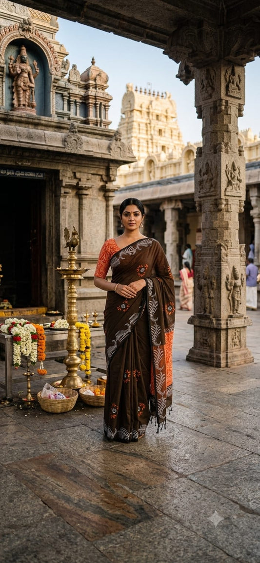 south cotton with blouse