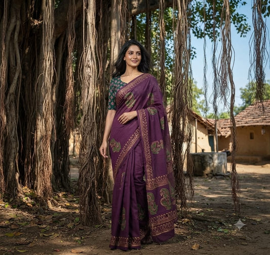 South cotton sarees with blouse
